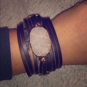 Druzy wide bracelet!!!